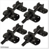 Aluminium Tongue and Groove Gate. Gate is 3.5M wide and gate height is 1.5M. Gate colour is Matte Black (RAL9005)