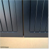 Aluminium Tongue and Groove Gate. Gate is 3.5M wide and gate height is 1.5M. Gate colour is Matte Black (RAL9005)