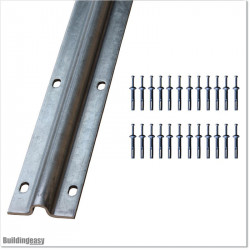 Gate is 4.8M wide and gate height is 1.8M. Gate fits 4.5M post gap