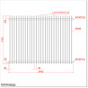Aluminium Finn Fence 2.4M X 1.75M comes with Brackets and Screws to Install