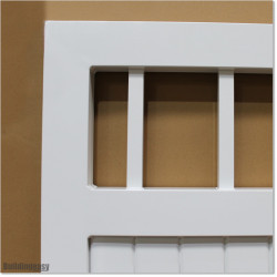 Gate is 4.35M wide and gate height is 1.75. Gate fits 4M post gap. Gate colour Pure White (RAL9010)