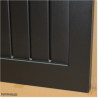Pedestrian Tongue & Groove gate is 1.05M wide and gate height is 1.75M. Gate colour Matte Black (RAL9005)