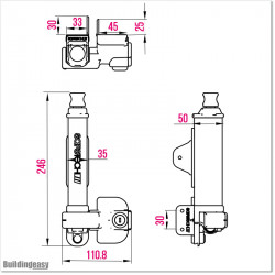 Safetech Pedestrian Gate Latch  SL-25 is one of the most hard-wearing pedestrian gate latches on the market