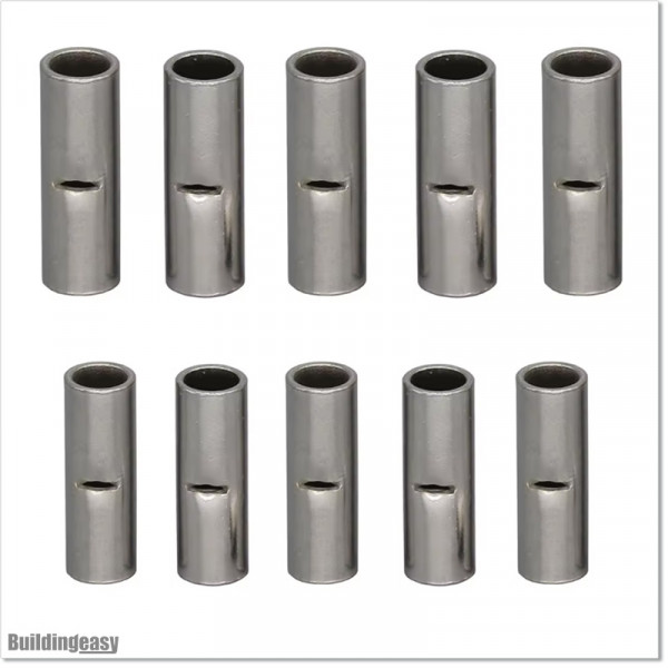 3.3mm Tin plated Copper Wire Cable Connection Crimp Sleeve Tubular Ferrule