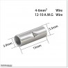 3.3mm Tin plated Copper Wire Cable Connection Crimp Sleeve Tubular Ferrule