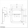 Gate stopper with rubber bumpers for swing gates
