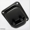 Gate stopper with rubber bumpers for swing gates