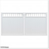 Aluminium Tongue and Groove Gate. Gate is 3.45M wide and gate height is 1.75M.