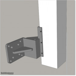 Bracket Buddy can be used with some of our opener brackets. Bracket made of 10mm thick Aluminum Plates. White Colour