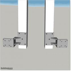 Bracket Buddy can be used with some of our opener brackets. Bracket made of 10mm thick Aluminum Plates. White Colour