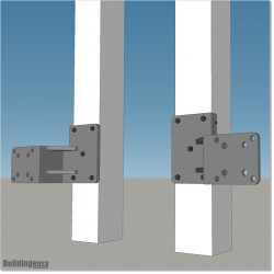 Bracket Buddy can be used with some of our opener brackets. Bracket made of 10mm thick Aluminum Plates. White Colour