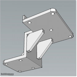 Bracket Buddy can be used with some of our opener brackets. Bracket made of 10mm thick Aluminum Plates. Black Colour