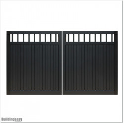 Aluminium Tongue and Groove Gate. Gate is 3.0M wide and gate height is 1.75M.