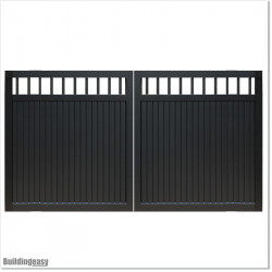 Aluminium Tongue and Groove Gate. Gate is 3.5M wide and gate height is 1.75M.