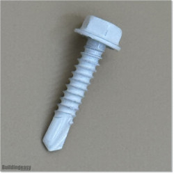 Self-tapping screws are powder coated in white colour. Size M8 X 32mm