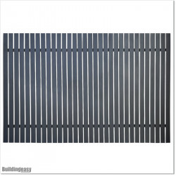 Aluminium Vertical Slat Fencing 2.4M X 1.75M is easy to assemble