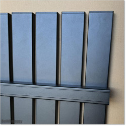 Aluminium Vertical Slat Fencing 2.4M X 1.75M is easy to assemble
