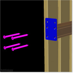 Aluminium Vertical Slat Fencing 2.4M X 1.75M is easy to assemble