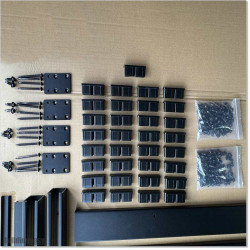 Aluminium Vertical Slat Fencing 2.4M X 1.75M is easy to assemble
