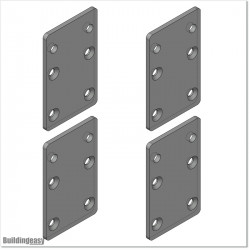 Aluminium Vertical Slat Fencing 2.4M X 1.45M is easy to assemble
