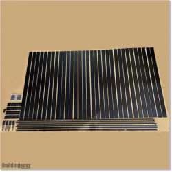 Aluminium Vertical Slat Fencing 2.4M X 1.2M is easy to assemble