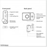 Locks is battery operated. Works with APP, Password, Fingerprint, Mechanical Key and IC Card