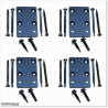 Aluminium slat fence spare parts for two ends