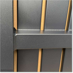 The gate is 1040 mm wide (excluding hinge width) and 1450 mm high