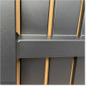 The gate is 1040 mm wide (excluding hinge width) and 1200 mm high