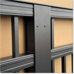 Aluminium 8.4M Wide Black Sliding Gate 1.7M High With Automatic Systems.