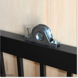 Aluminium 7.4M Wide Black Sliding Gate 1.7M High With Automatic Systems.