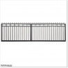 Spearhead Gate is 7400mm wide and gate height is 1830mm. Overall height 1.9M