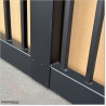 Spear Top Gate is 8400mm wide and gate height is 1830mm. Overall height 1.9M
