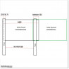 Spear Top Gate is 8400mm wide and gate height is 1830mm. Overall height 1.9M