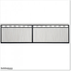 Spear Top Gate is 8400mm wide and gate height is 1830mm. Overall height 1.9M