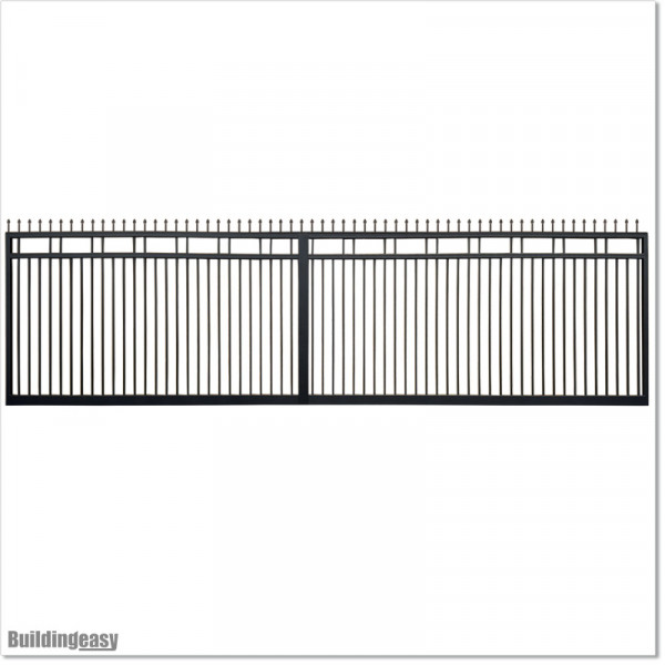 Spear Top Gate is 8400mm wide and gate height is 1830mm. Overall height 1.9M