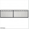 Spear Top Gate is 8400mm wide and gate height is 1830mm. Overall height 1.9M