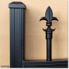 2.7M Wide Aluminium Arch Single Swing Gate includes Parts.