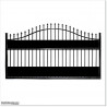 2.7M Wide Aluminium Arch Single Swing Gate includes Parts.